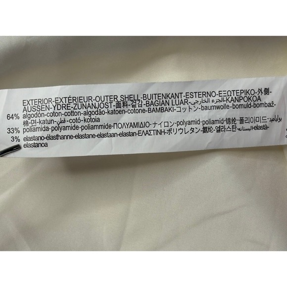 Zara Hooded Cream‎ Rain Coat Jacket LARGE Water Repellant Lightweight Outdoor - Picture 9 of 14